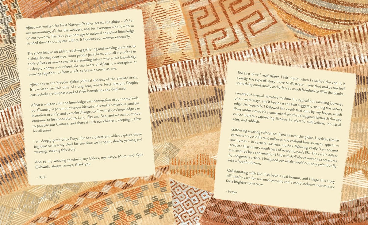 "Afloat" By Kirli Saunders (OAM), Freya Blackwood (Illustrator)
