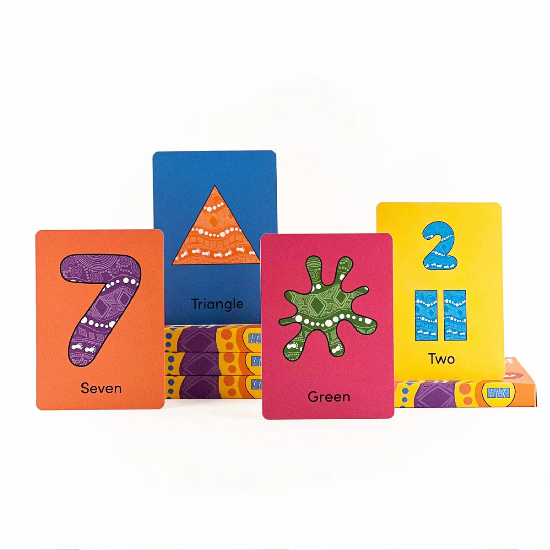 Numbers, Colours & Shapes Flash Cards