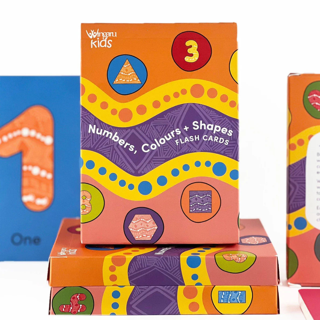 Numbers, Colours & Shapes Flash Cards