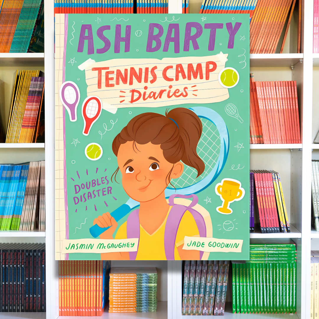 "Tennis Camp Diaries : Doubles Disaster" By: Ash Barty, Jasmin McGaughey, Jade Goodwin (Illustrator)