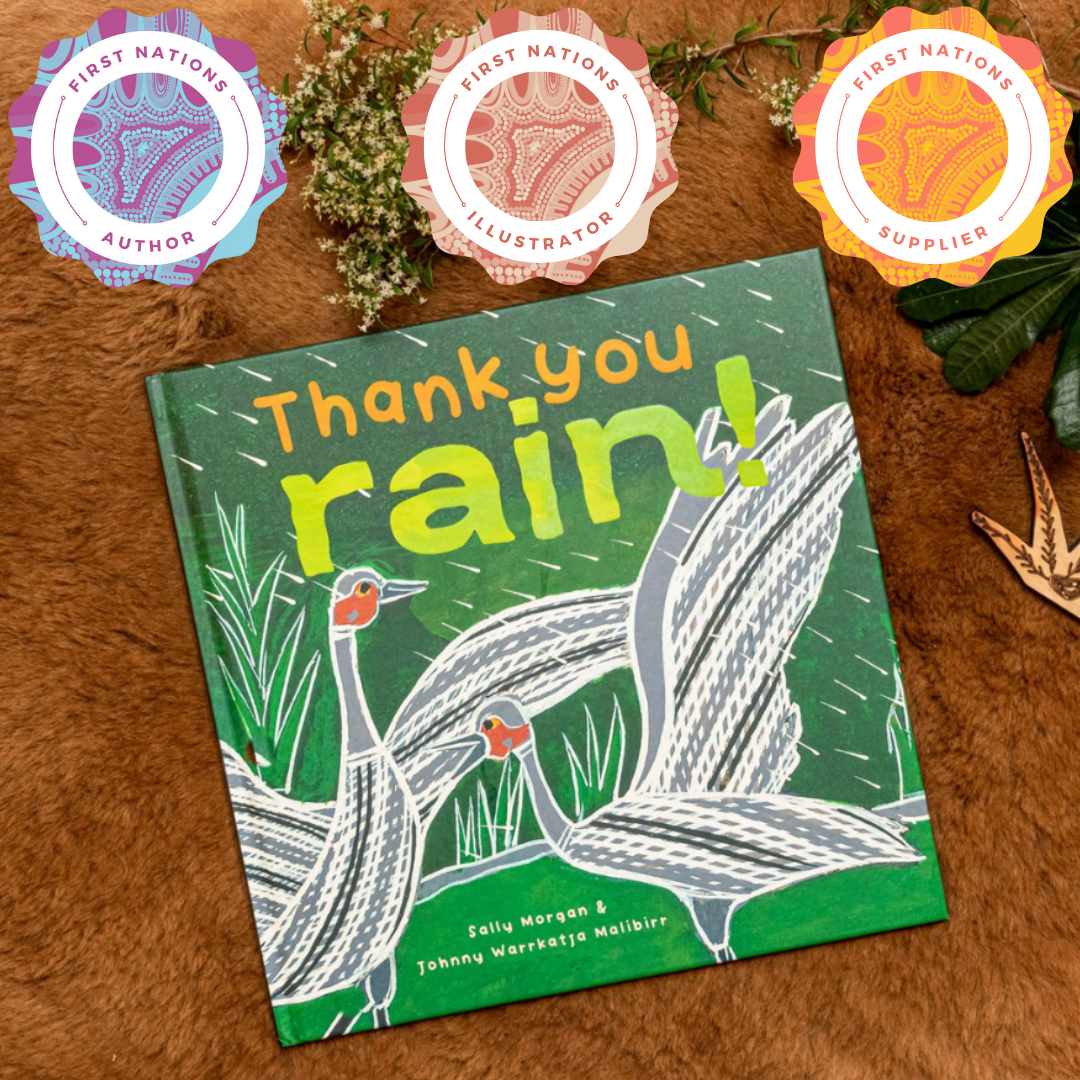 "Thank You Rain!" By Sally Morgan, Johnny Warrkatja Malibirr (Illustrator)
