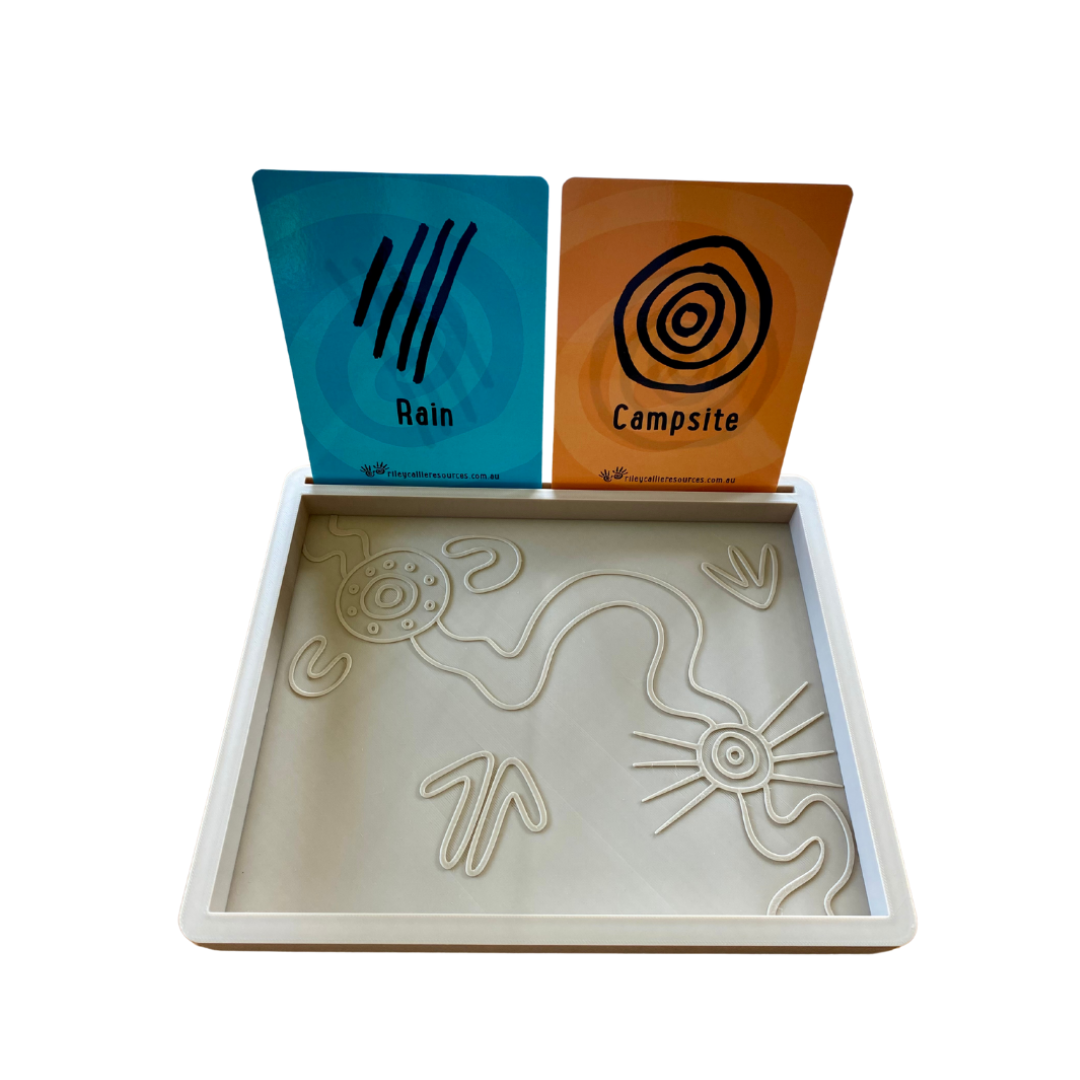 Aboriginal Symbols Tracing Tray