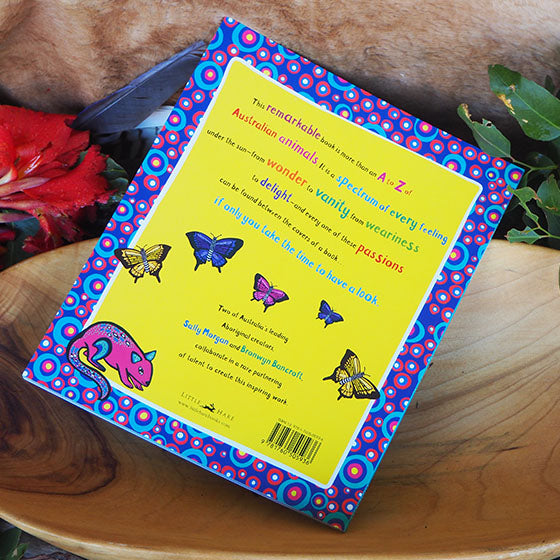 “An A to Z Story of Australian Animals” By Sally Morgan, Bronwyn Bancroft (Illustrator)