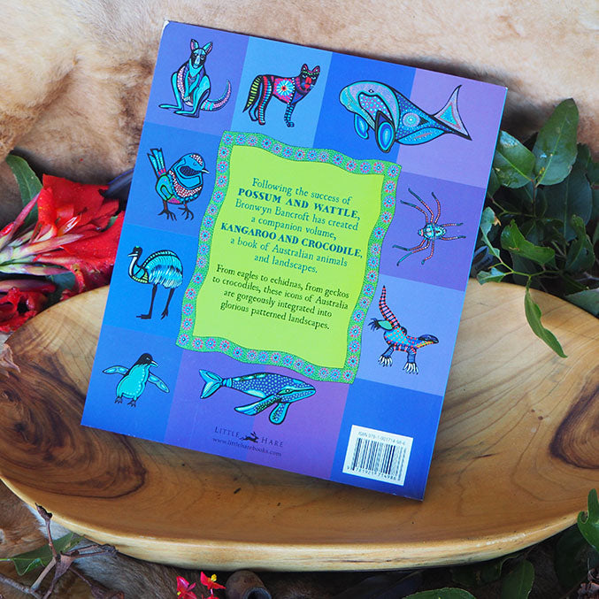 "Kangaroo and Crocodile: My big book of animals" By Bronwyn Bancroft