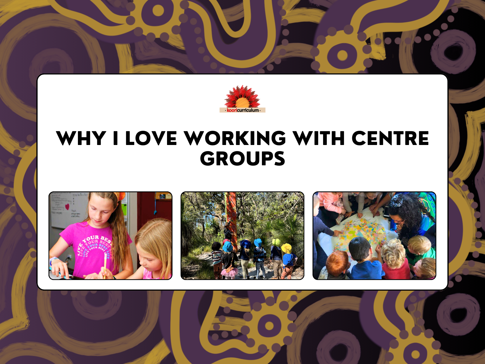 Why I Love Working With Centre Groups