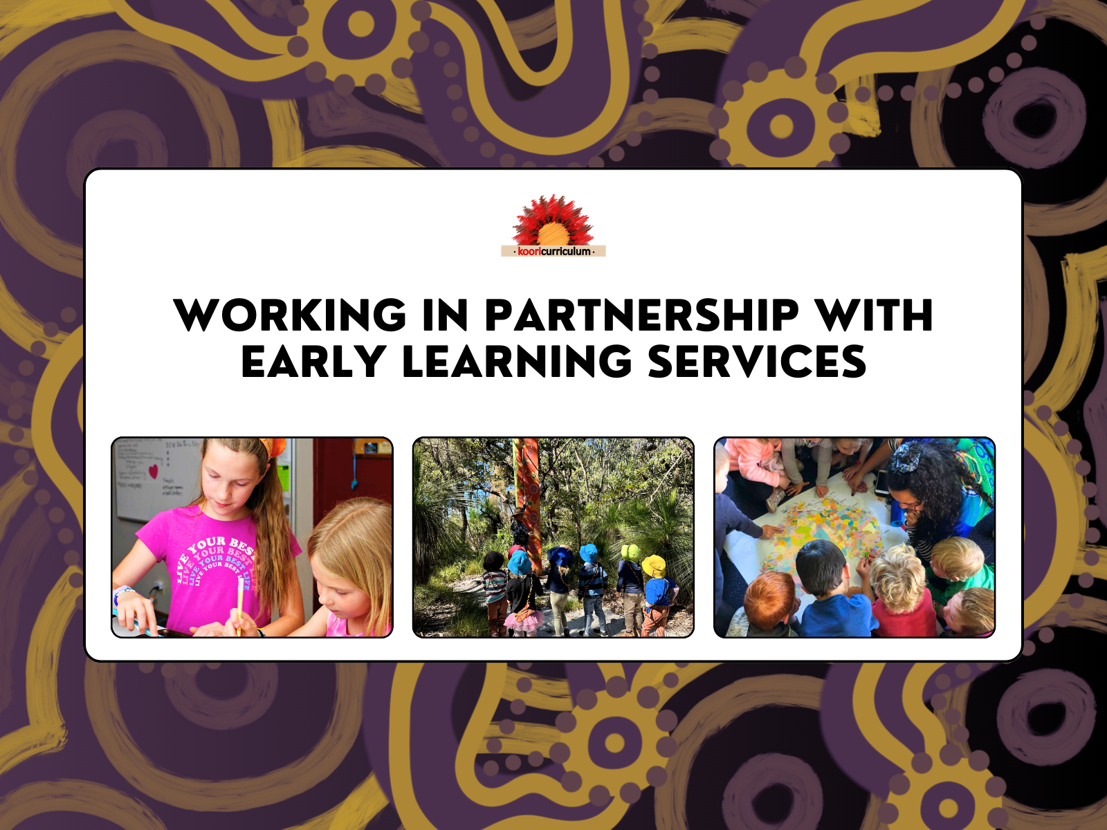 Working In Partnership With Early Learning Services