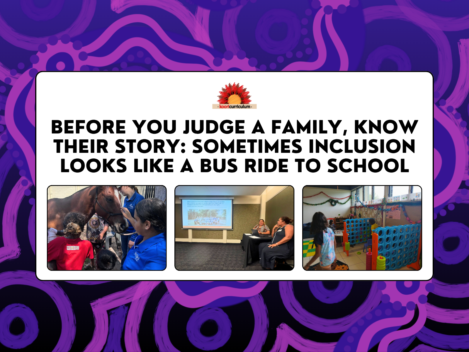 Before You Judge a Family, Know Their Story: Sometimes Inclusion Looks Like a Bus Ride to School