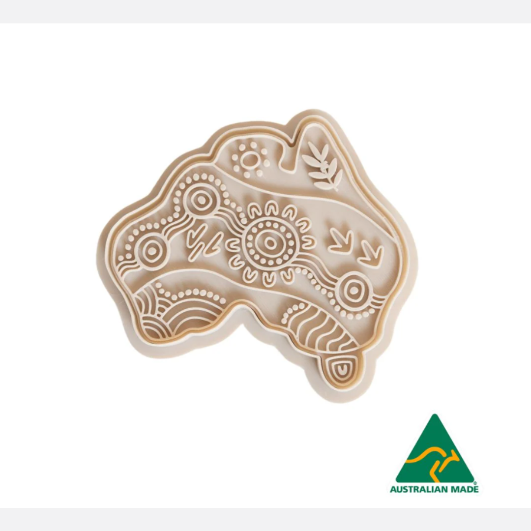 Aboriginal Australia Natural Dough Cutter &amp; Stamp