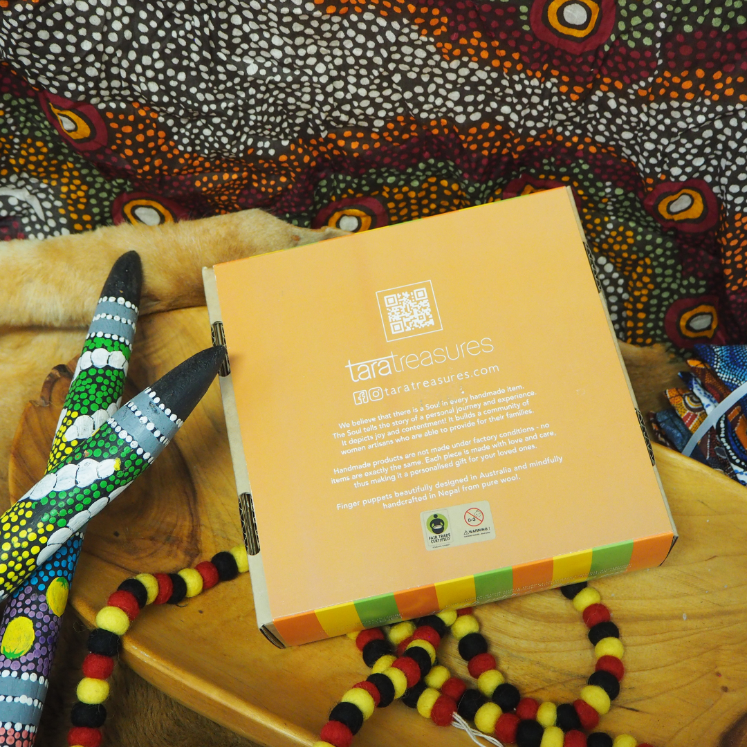 &quot;Australian Baby Animals&quot; Book and Finger Puppet Set By Frané Lessac