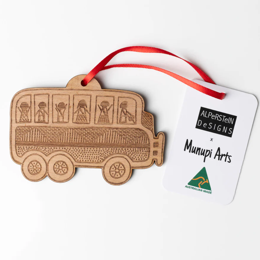 Christmas Decoration by Debbie Coombes - Hanging Bus