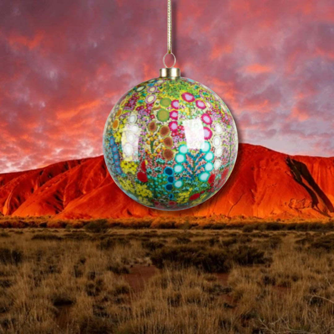 Aboriginal Christmas Bauble - Wildflowers