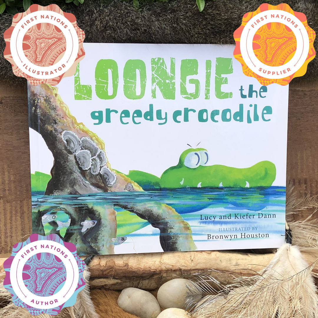 &quot;Loongie the Greedy Crocodile&quot; By Lucy &amp; Kiefer Dann, Bronwyn Houston (Illustrator)