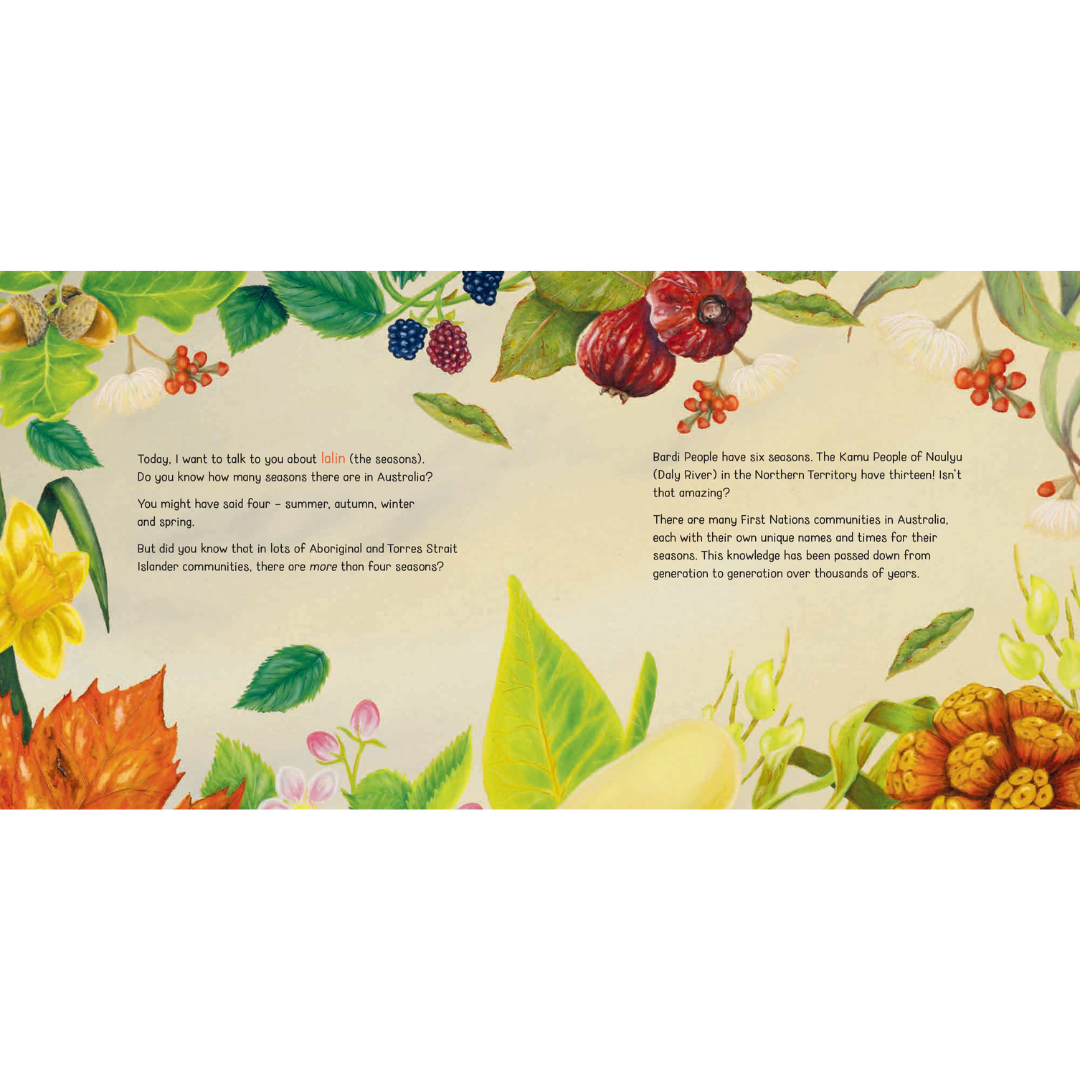 “Ask Aunty: Seasons – An Introduction to First Nations Seasons” By Aunty Munya Andrews, Charmaine Ledden-Lewis (Illustrator)