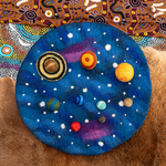 Solar System Outer Space Play Mat with Felt Planets