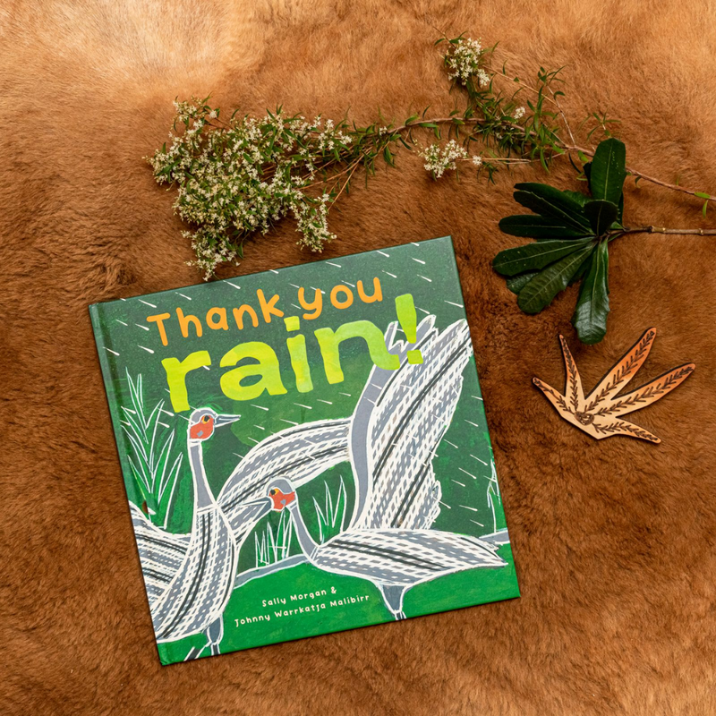 "Thank You Rain!" By Sally Morgan. Illustrated by Johnny Warrkatja Malibirr