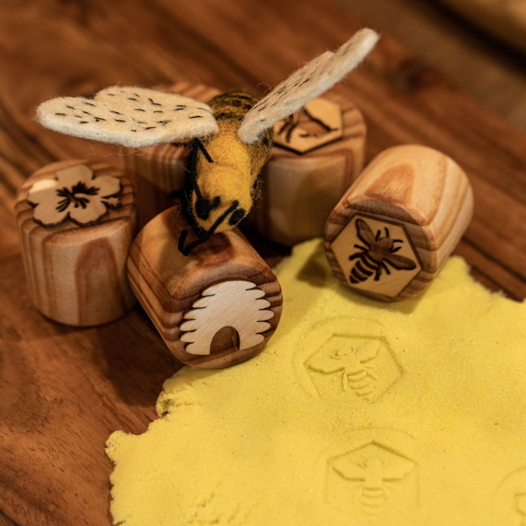 Wooden Bee Stamps