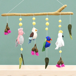 Baby Nursery Hanging - Australian Birds - Cockatoo, Lorikeet, Galah and Kookaburra