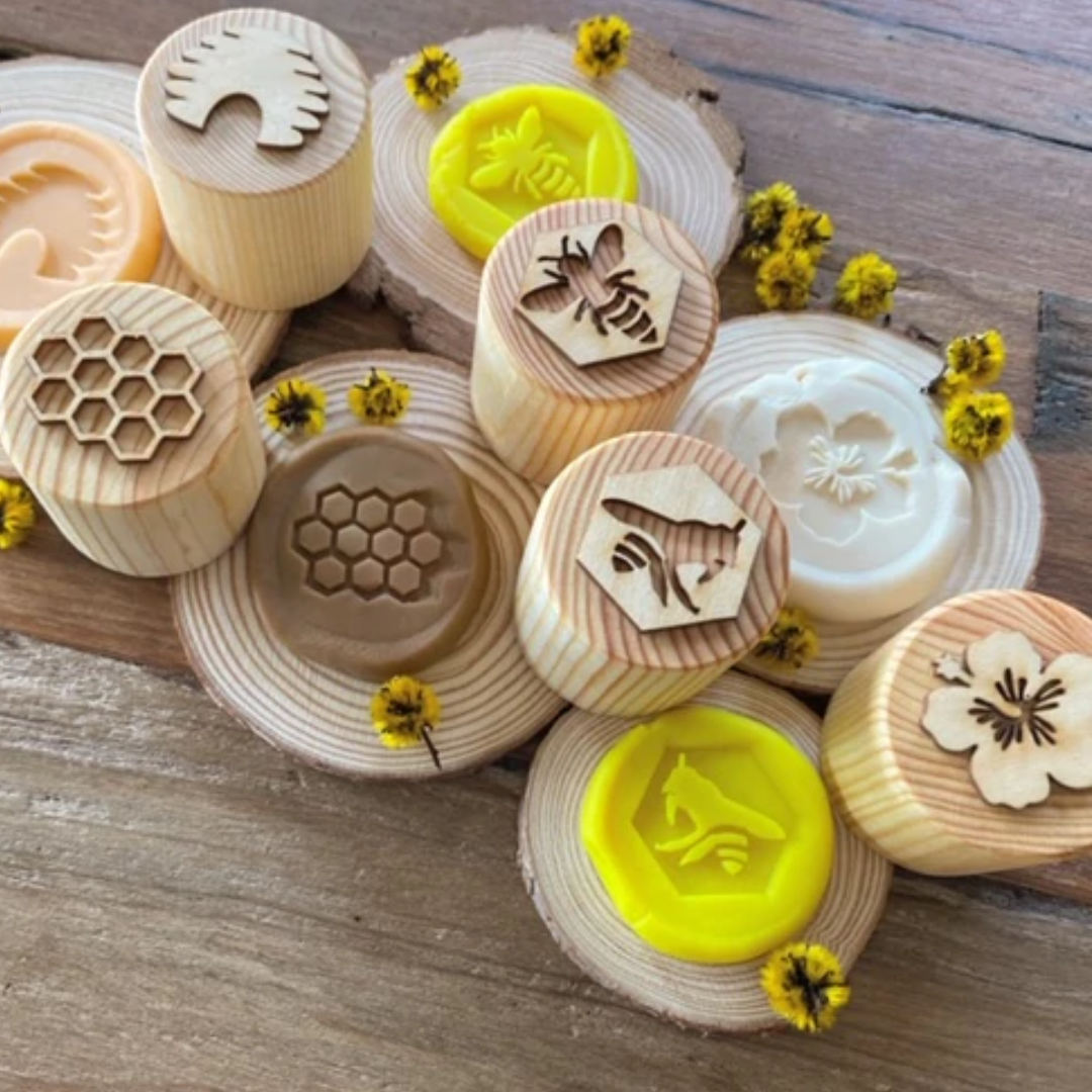 Wooden Bee Stamps