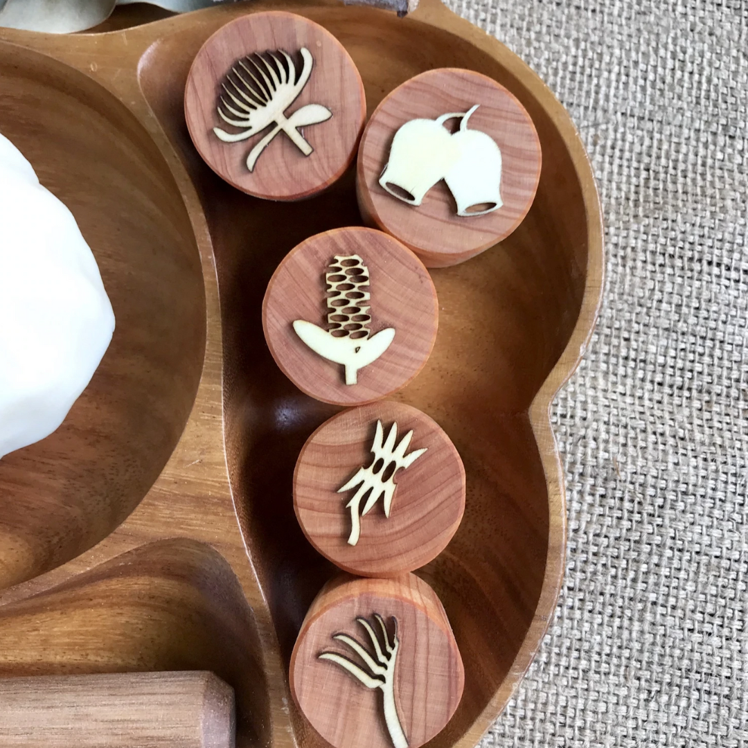 Australian Flora Playdough Stamps