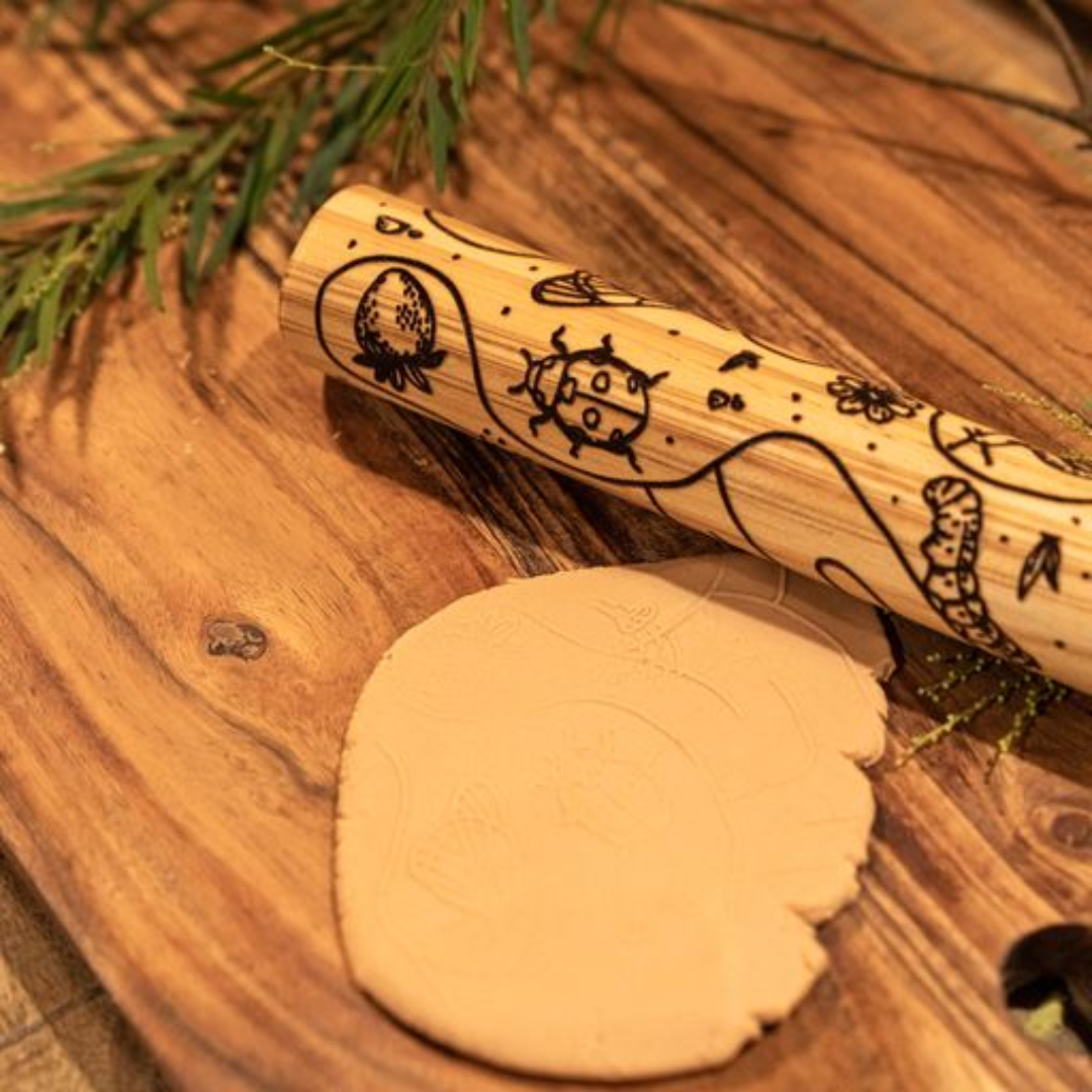 Wooden Engraved Roller - Garden Maze