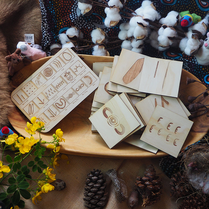 36 Piece Indigenous Tell-A-Story Tiles