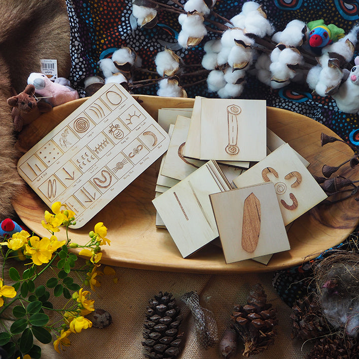 36 Piece Indigenous Tell-A-Story Tiles