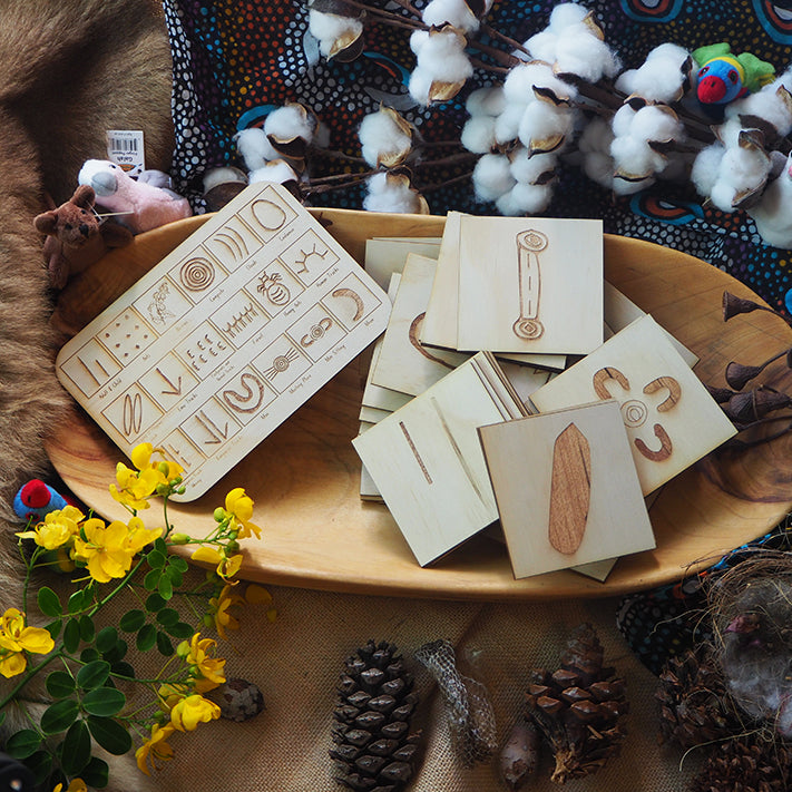 36 Piece Indigenous Tell-A-Story Tiles