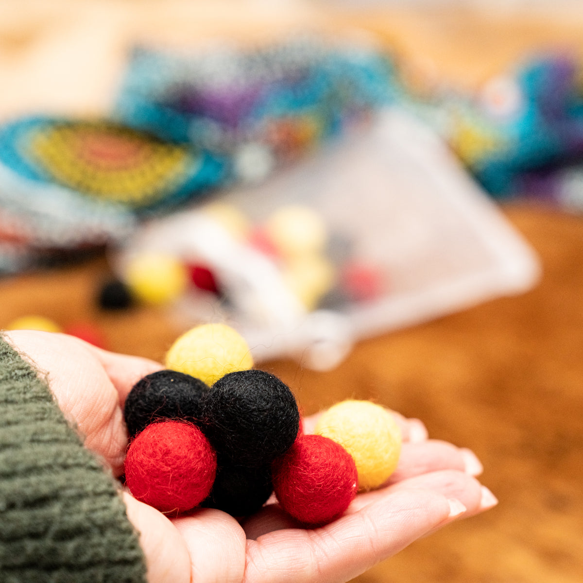 Felt Balls - Aboriginal