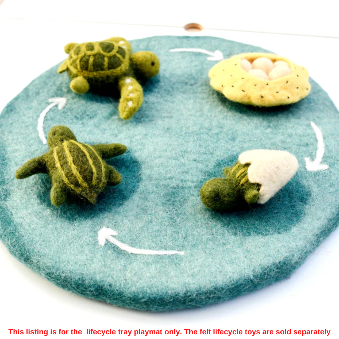 Felt Life Cycle Tray Playmat (Water)