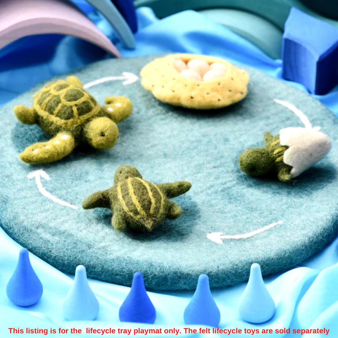 Felt Life Cycle Tray Playmat (Water)