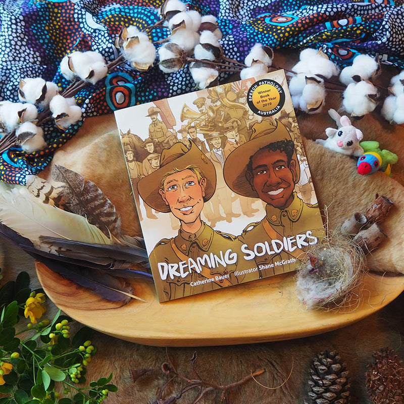 "Dreaming Soldiers" by Catherine Bauer. Illustrated by Shane McGrath