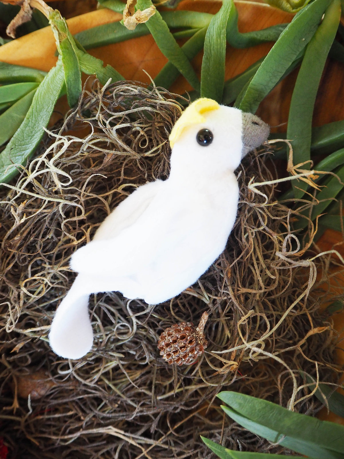 Australian Cockatoo Finger Puppet