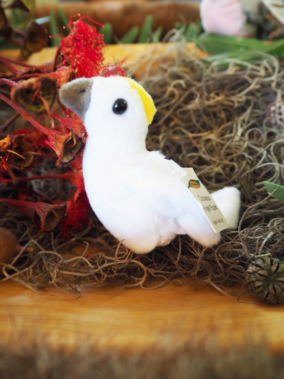 Australian Cockatoo Finger Puppet