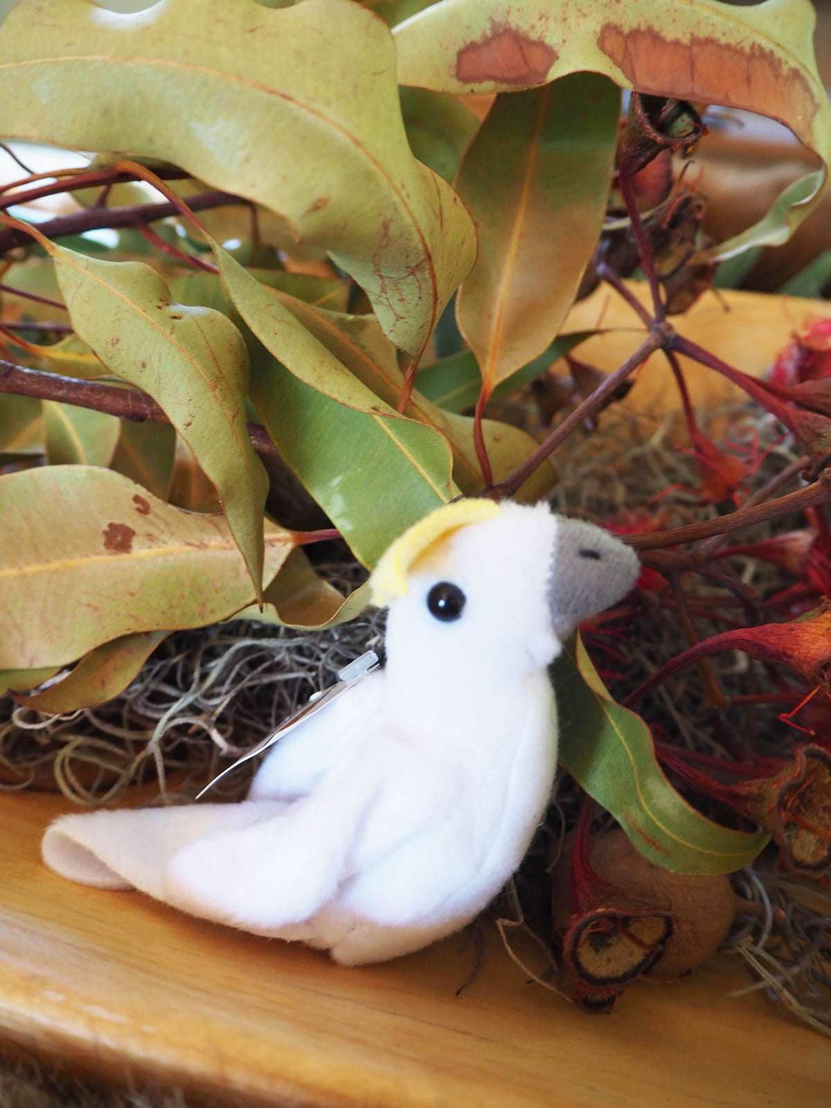 Australian Cockatoo Finger Puppet