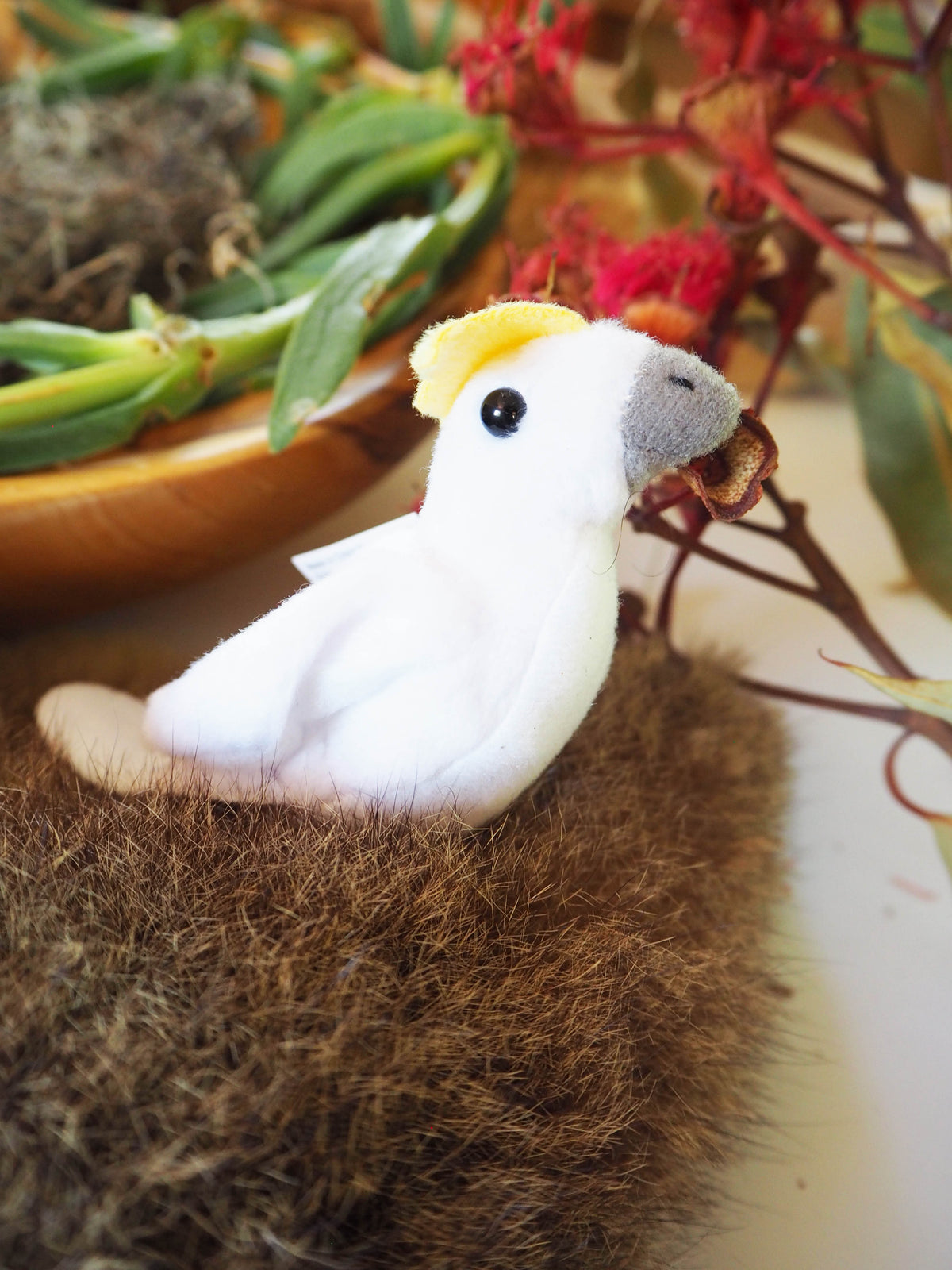 Australian Cockatoo Finger Puppet