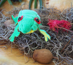 Australian Green Frog Finger Puppet
