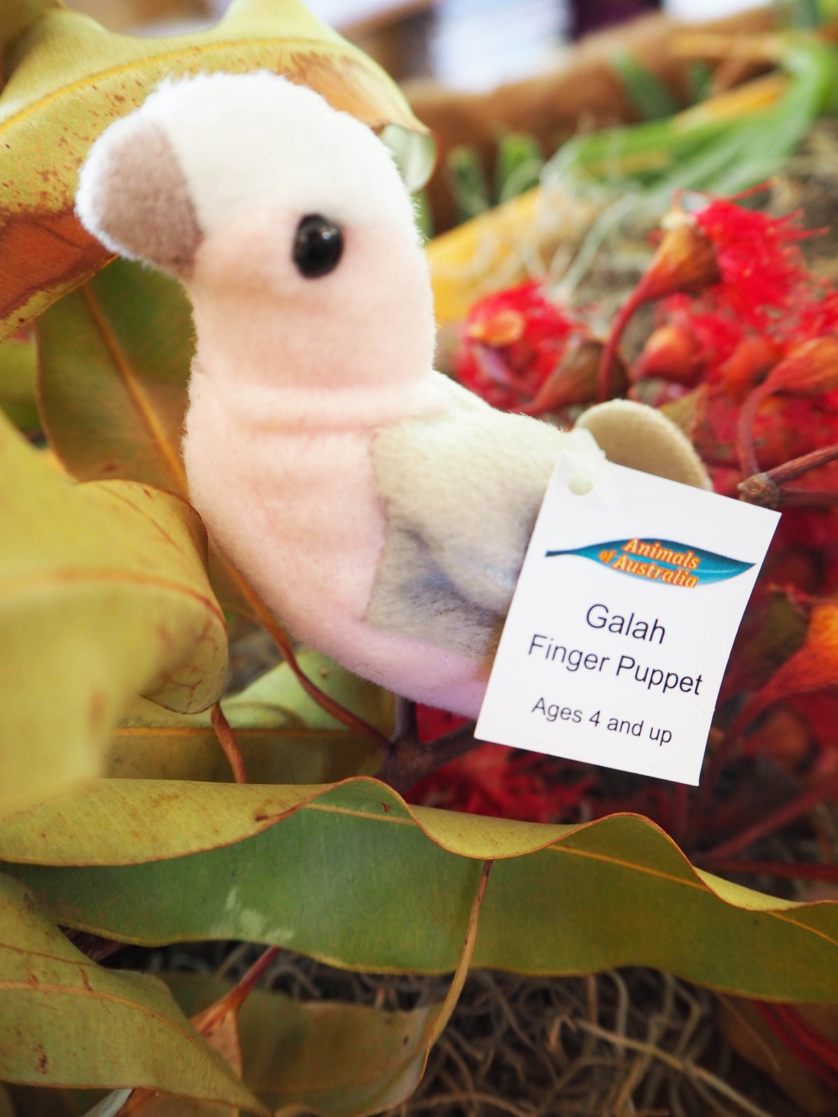 Australian Galah Finger Puppet