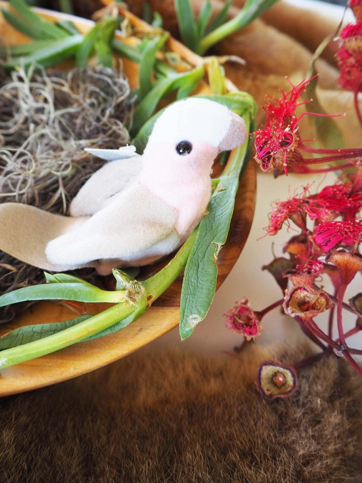 Australian Galah Finger Puppet