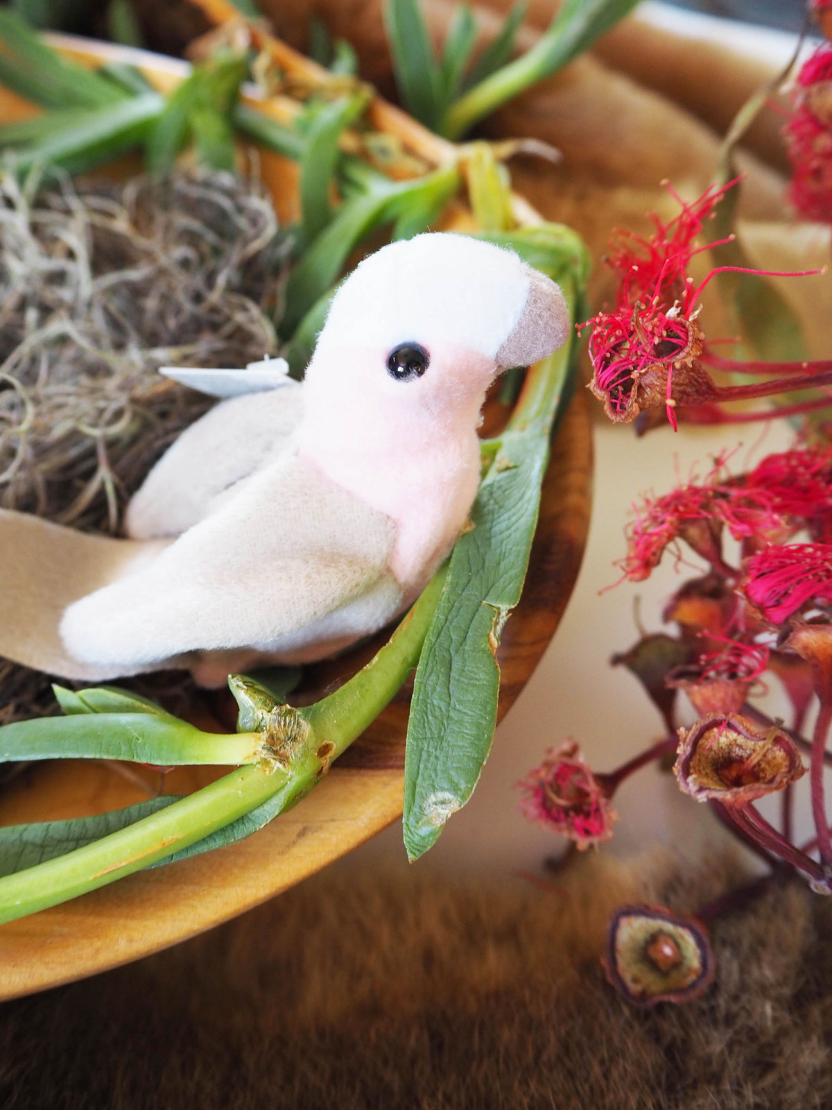 Australian Galah Finger Puppet