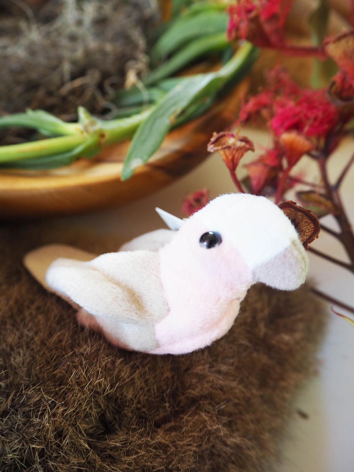 Australian Galah Finger Puppet