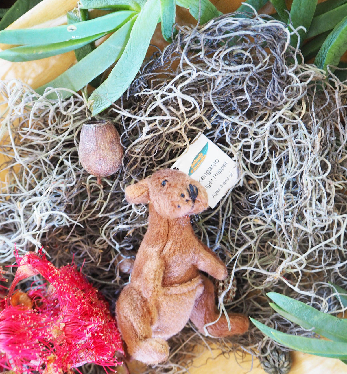 Australian Kangaroo Finger Puppet