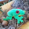 Australian Green Frog Finger Puppet
