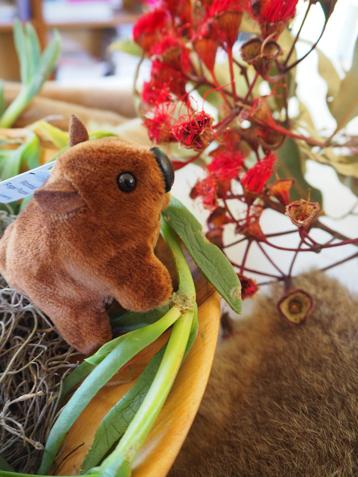 Australian Wombat Finger Puppet