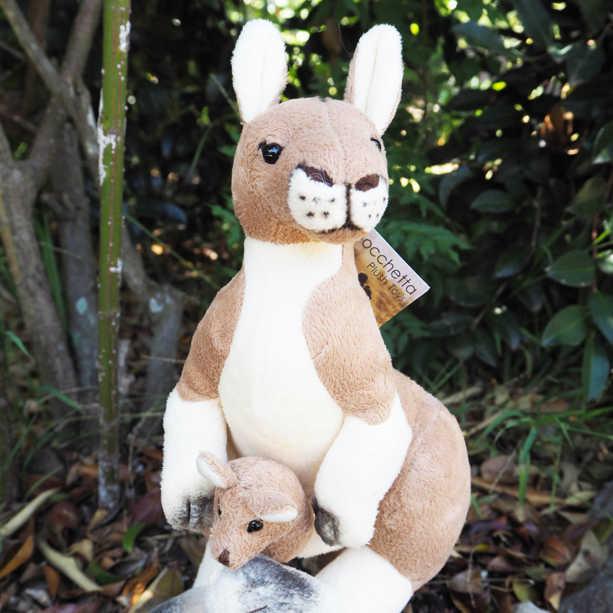 Tess - Plush Australian Kangaroo with joey Size 31cm/12″