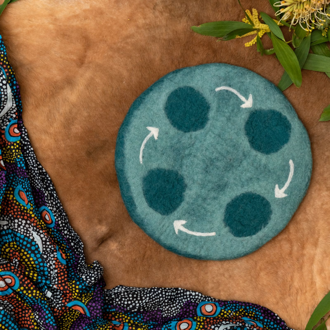 Felt Life Cycle Tray Playmat (Water)